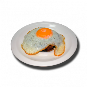 Бифштекс рубленый с яйцом